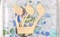 Mezuzah Case for Jewish Home Fused Glass Wedding Design