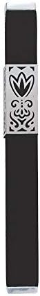 Modern Black Anodized Aluminum Mezuzah Case