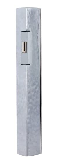 Modern Mezuzah Case with Hammered Finish