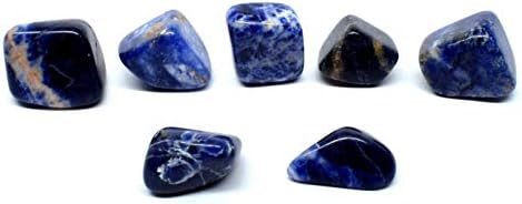 Natural Blue Sodalite Tumbled Stones 5PCS from South Africa