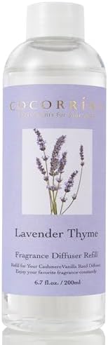 COCORRINA Reed Diffuser Refill - Lavender Thyme 67 oz