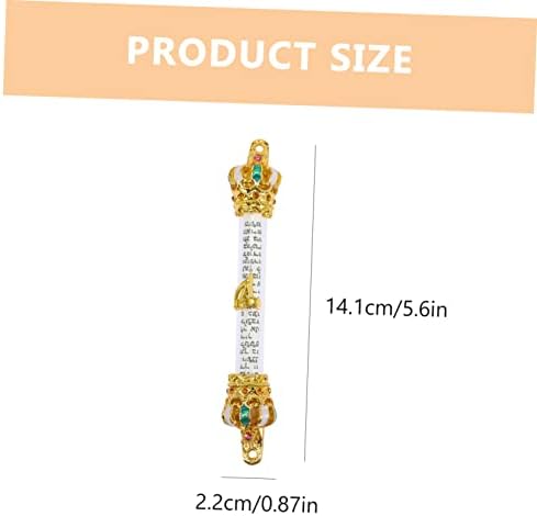 Elegant 6-Inch Metal Mezuzah Scroll for Door