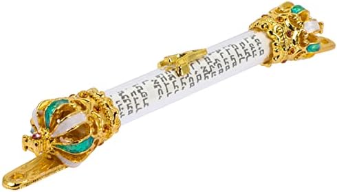 Stobaza Retro Metal Mezuzah Scripture Door Decor