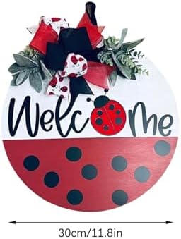 VIVIANYO HD Ladybug Welcome Door Sign