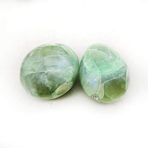 70-90g Green Moonstone Worry Stone Healing Crystal