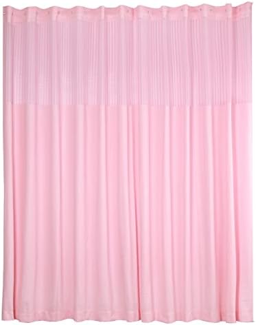 TFCFL 12ft x 8ft Privacy Curtain with Mesh Top and 24 Hooks