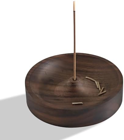 Belsea Round Wooden Incense Holder for Sticks