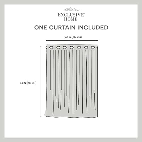 Exclusive Home Loha Curtain Panel 108x84 Natural