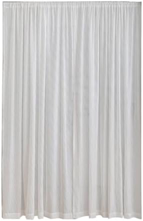 White Semi Sheer French Door Curtains 2 Pieces