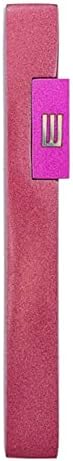 YourHolyLandStore Modern Mezuzah Case Maroon Pink