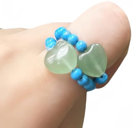 2Pcs Love Heart Ball Crystals Healing Stones Set