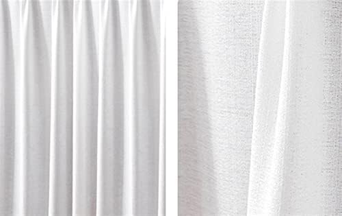 SK Studio White Short Curtains for Kitchen and Closet