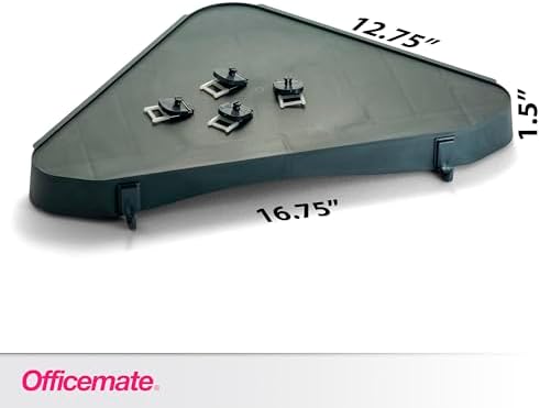 Officemate Verticalmate Corner Shelf Slate Gray