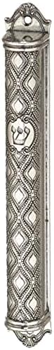 YourHolyLandStore Mezuzah Case Pewter Finish
