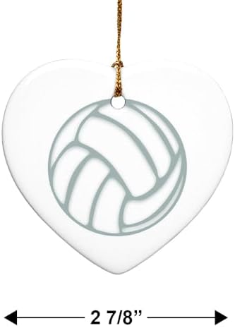 Graphics More Heart-Shaped Porcelain Christmas Ornament 28