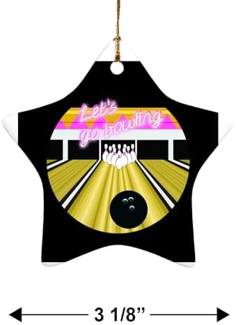 Graphics More Star-Shaped Porcelain Christmas Tree Ornament - 31 Diameter