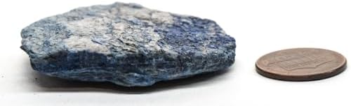 150ct 45mm Rich Blue Azurite Rough Slice Natural Decor Stone