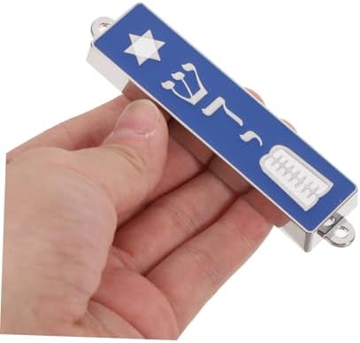 Jewish Mezuzah Scroll Case with Hebrew Words