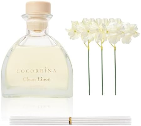 COCORRINA Reed Diffuser 85 Oz Clean Linen Set