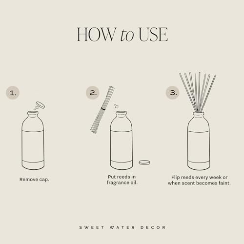 Sweet Water Decor Salt Sea Reed Diffuser - 4 Month Fragrance