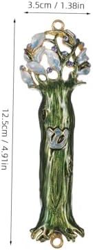 Jewish Mezuzah Decor Metal Plaque Door Accent