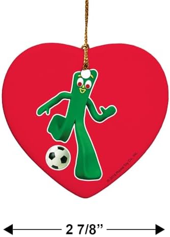 GRAPHICS AND MORE Heart-Shaped Porcelain Ornament - 28