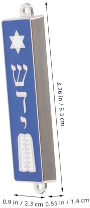Jewish Mezuzah Scroll Case with Hebrew Words
