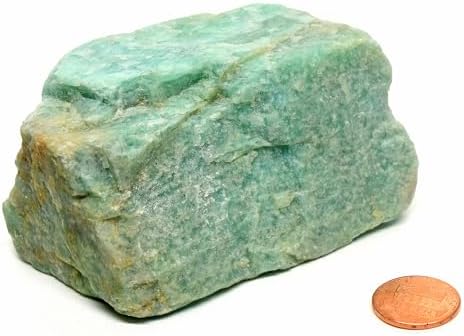 410g Blue Amazonite Rough Natural Crystal for Indoor Fountain