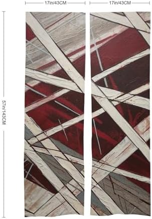 Japanese Noren Door Curtain White and Maroon Tapestries
