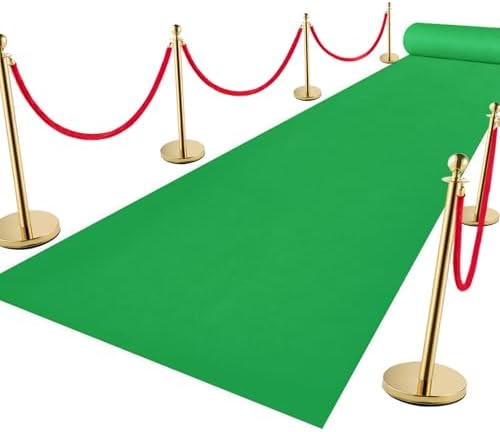 VOK Green Aisle Runner Carpet Rug 3x15ft