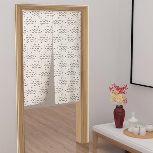 Long Japanese Noren Door Curtain for Privacy and Style
