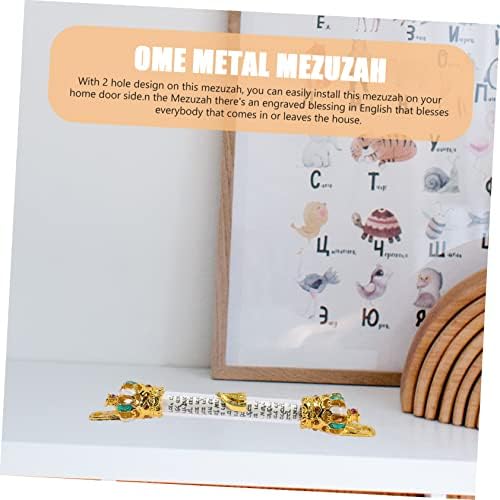 Decorative Metal Mezuzah for Outside Door