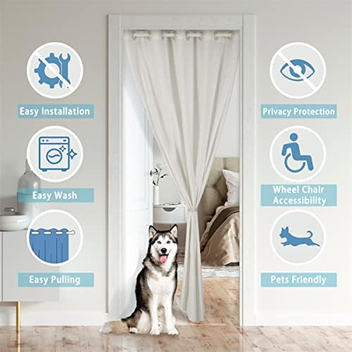 Jejeloiu Cherry Blossoms Room Darkening Curtain 34x80