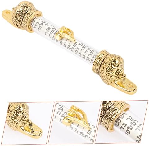 ULTECHNOVO Metal Mezuzah Door Decor with Scroll