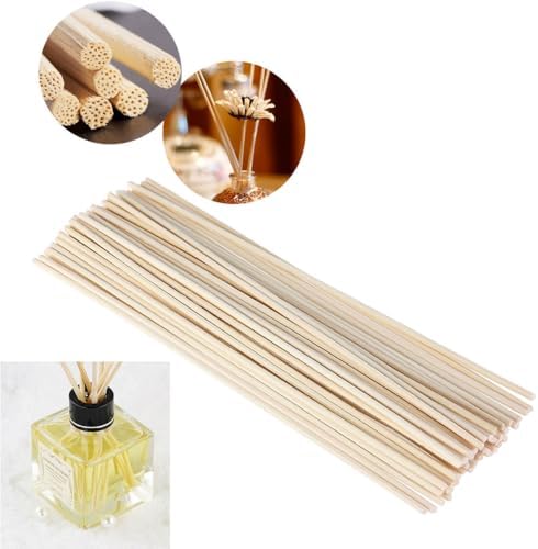 PRETYZOOM 50pcs Natural Rattan Diffuser Sticks