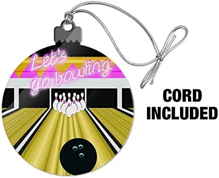 Graphics More Bowling Alley Ball Pins Acrylic Ornament