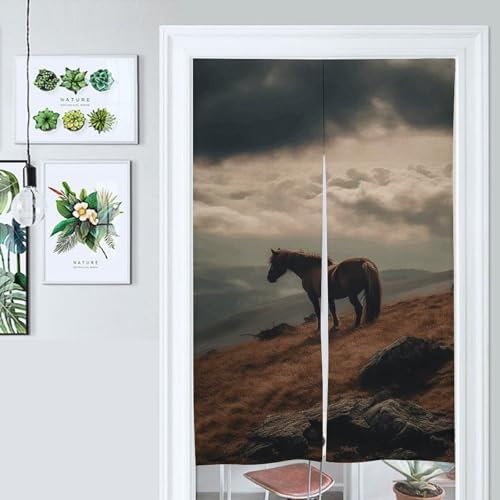 Mountain Door Cover Curtain 57x17 Inches