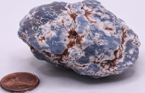 25 Inch 120g Blue Angelite Rough Cluster