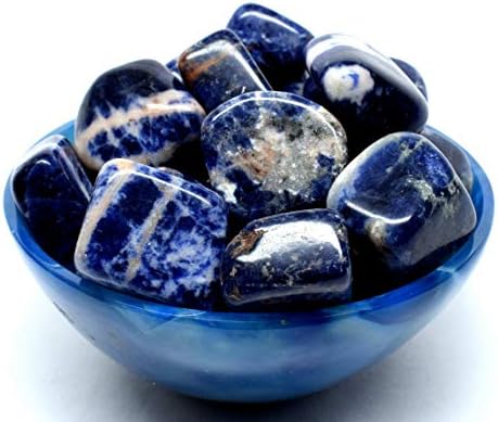 Natural Blue Sodalite Tumbled Stones 5PCS from South Africa