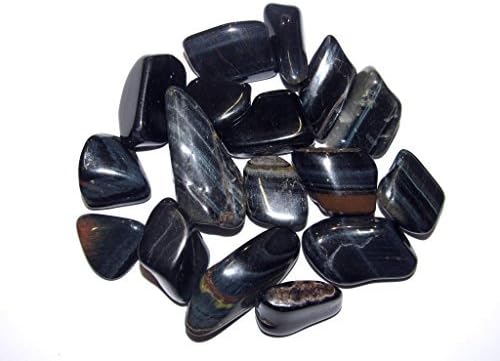 Tumbled Tiger Eye Stones with Velvet Bag 12 Pound