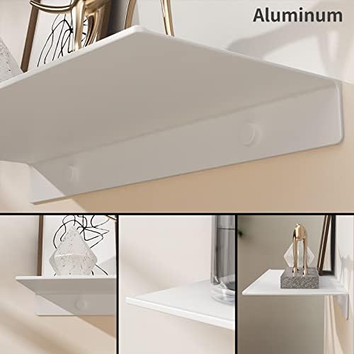 Danpoo Matte White Floating Wall Shelf - 20 Inch