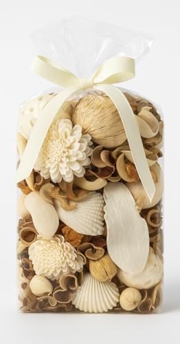 Decorative Natural Potpourri Mix with Seashells and Rattan