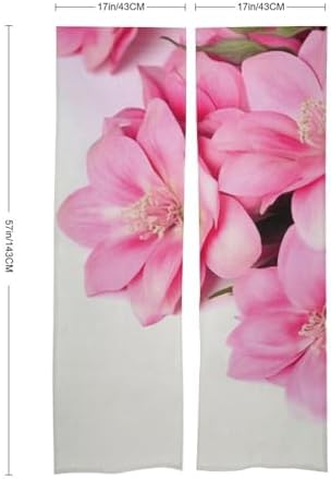 Beautiful Flowers Door Curtain 57x17 Inches