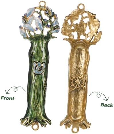 LIFKOME Retro Alloy Mezuzah Decor for Front Door