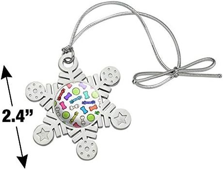Doggie Chew Toy Bone Rope Snowflake Ornament