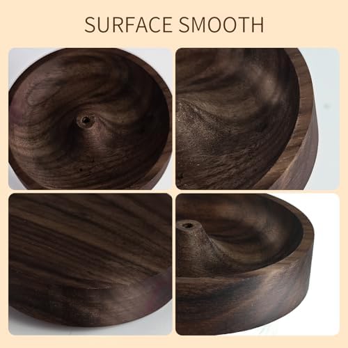 Belsea Round Wooden Incense Holder for Sticks