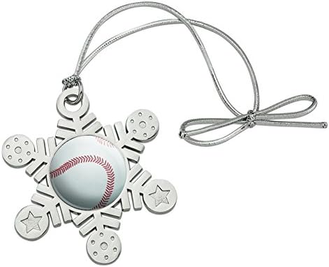 GRAPHICS MORE Christmas Tree Metal Snowflake Ornament
