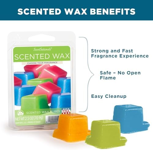 Scentsationals Wax Melts - Perfectly Pine Scented Fragrance - 24 Cubes Pack
