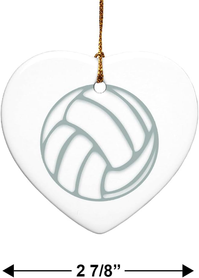Graphics More Heart-Shaped Porcelain Christmas Ornament 28