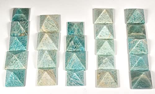 HQRP Blue Green Amazonite Pyramid Gemstone